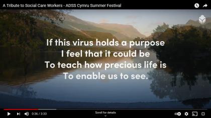 ADSS Cymru releases moving tribute video to social care workers in Wales